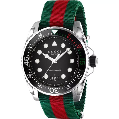 gucci dive watch red|gucci dive watch 45mm snake.